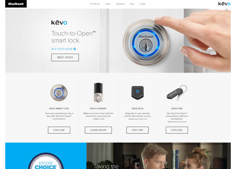 Kevo website screenshot