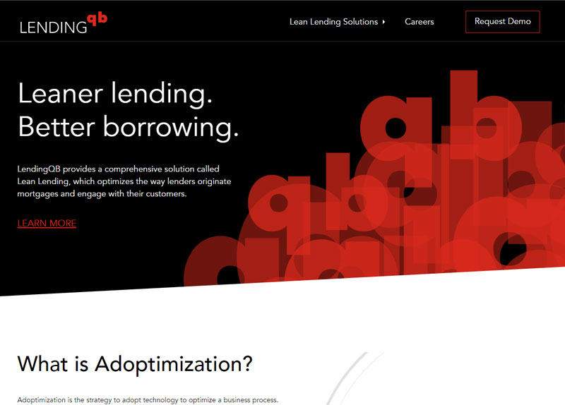 LendingQB website screenshot